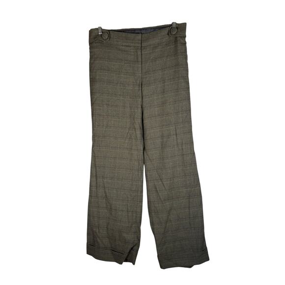 J.Crew Favorite Fit Glen Plaid Wool Blend Trousers Women’s Size 10 - Picture 2 of 8